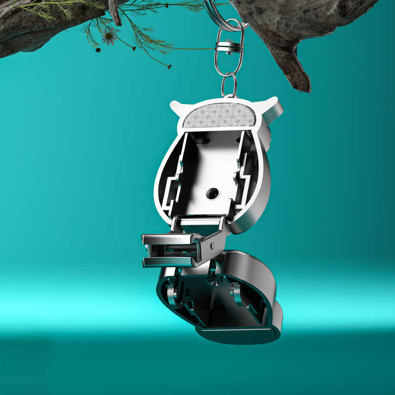 Mini Foldable Stainless Steel Owl Clipper