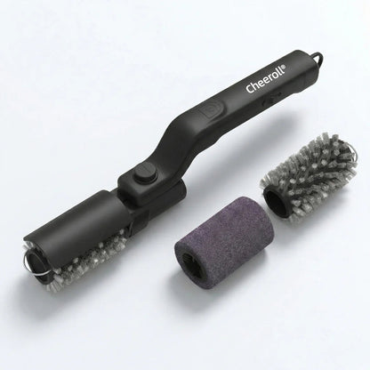 Cheeroll®BBQ Grill Cleaner — As Seen on TV! — Cordless, Rechargeable Grill Cleaning Tool, Featuring a 350 RPM Stainless Steel Roller and LED Light
