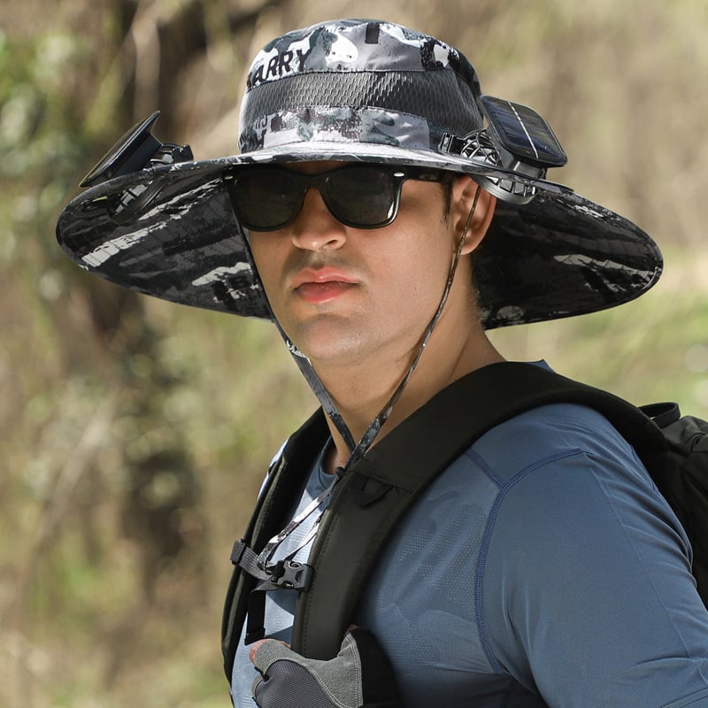 🔥HOT SALE NOW 60% OFF🔥Solar Cooling Sun Hat – Portable Fan Cap