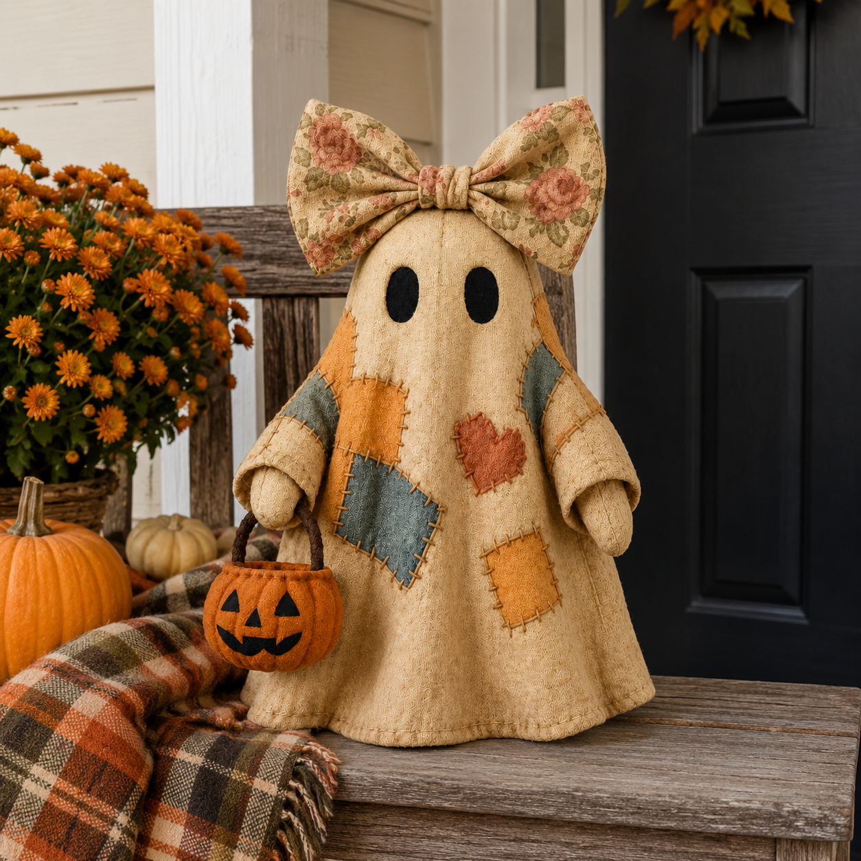 👻LAST DAY 60% OFF👻Lighted Vintage Patchwork Ghost🎃