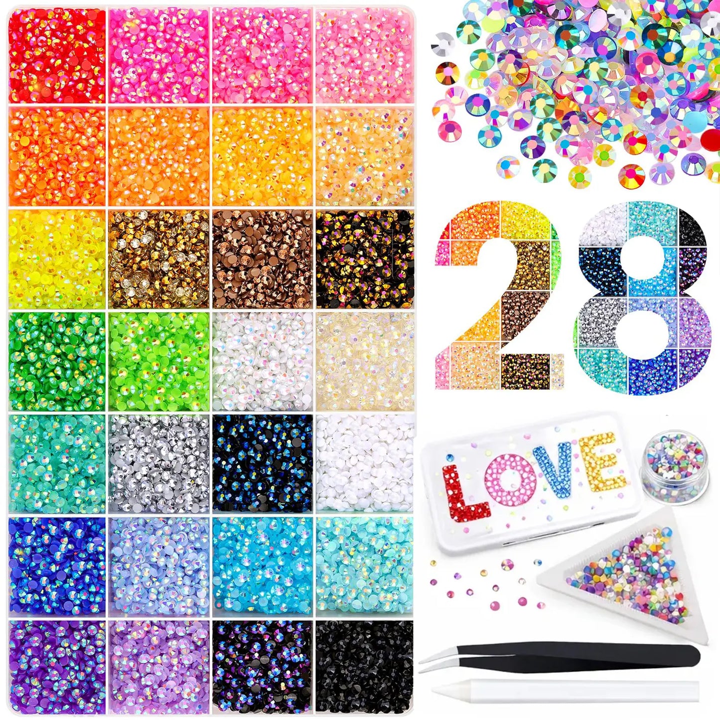 🔥Summer Hot Sale 50% OFF⚡-💎Flat-back Jelly Rhinestone DIY Kit