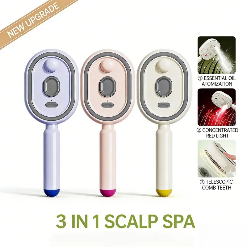 ⏰LAST DAY SALE: 🔥Electric Spray Air Cushion Massage Comb