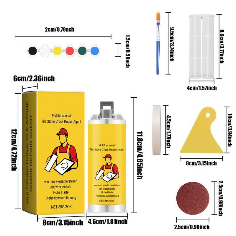 🔥LAST DAY 50% OFF -- 🔧Quick-Drying Tile Repair Glue - Complete Tool Kit for DIY – Fix Cracks Permanently in Minutes!✨