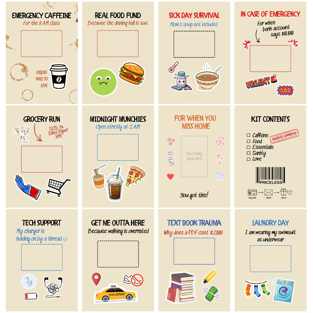 🔥2026 New Model🔥 -The 'For When...' College Survival Kit - Gift Card Book🎓