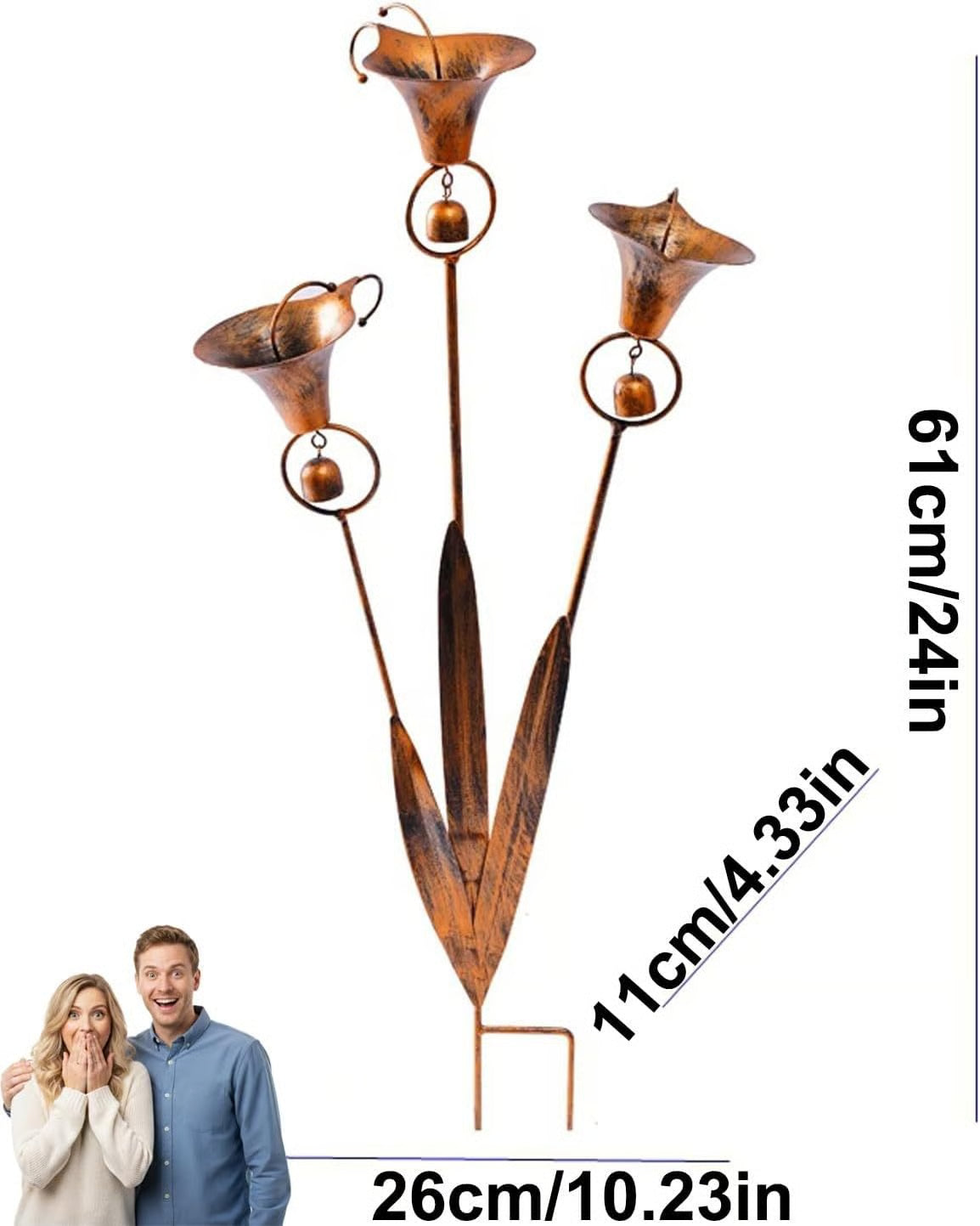🔥2026 New Model-🔥 – A PeaceCopper Calla Lily Garden Chime Setful Touch for Flower Lovers 🌿🔔