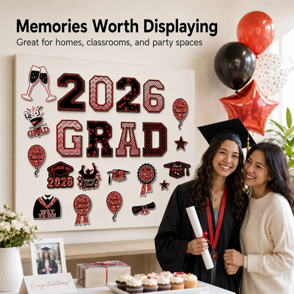 🔥Last Day 60% OFF -20 Pcs Graduation Magnets 2026 Cruise Door Car Magnets Congrats Grad Cap Magnetic Decorations for Refrigerator Garage Cruise Door Party Stickers
