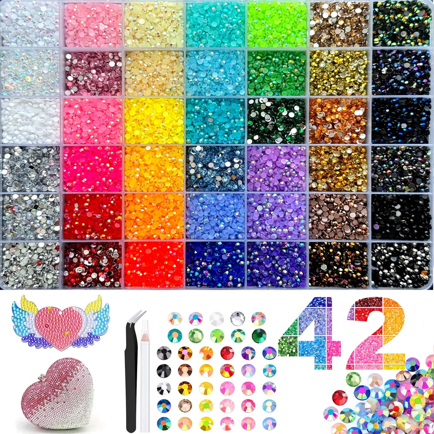 🔥Summer Hot Sale 50% OFF⚡-💎Flat-back Jelly Rhinestone DIY Kit