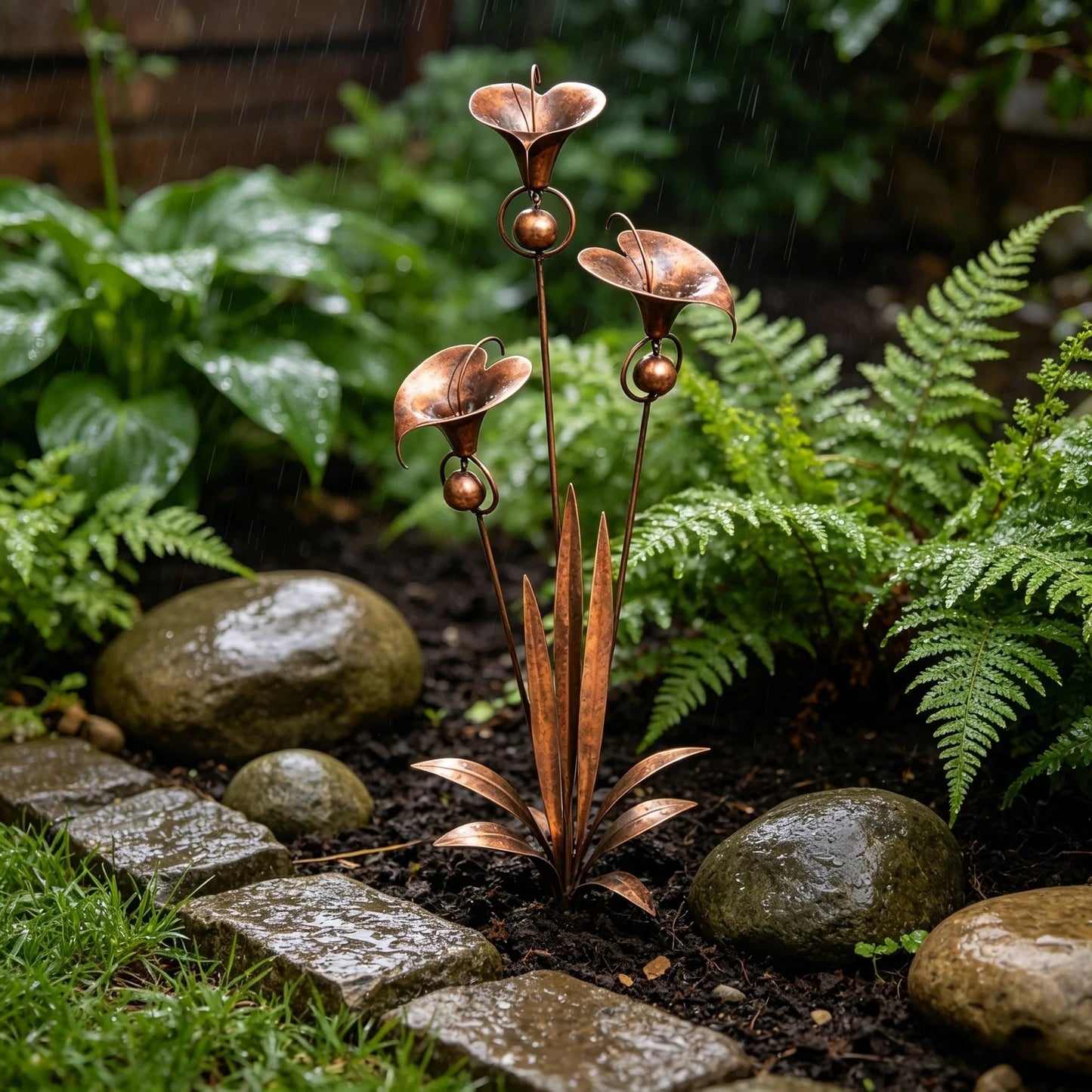 🔥2026 New Model-🔥 – A PeaceCopper Calla Lily Garden Chime Setful Touch for Flower Lovers 🌿🔔