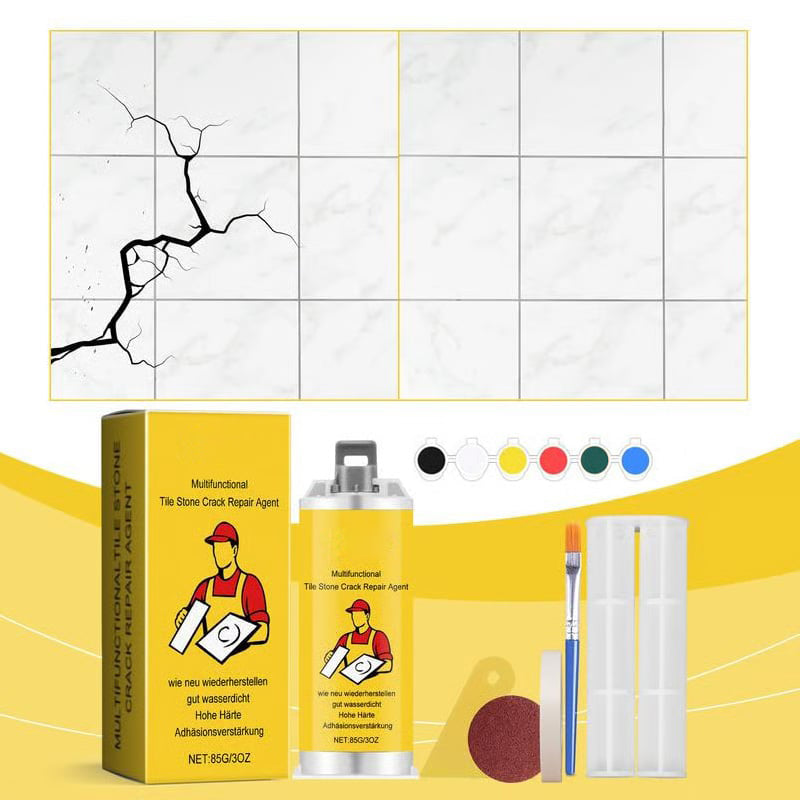 🔥LAST DAY 50% OFF -- 🔧Quick-Drying Tile Repair Glue - Complete Tool Kit for DIY – Fix Cracks Permanently in Minutes!✨