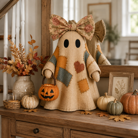 👻LAST DAY 60% OFF👻Lighted Vintage Patchwork Ghost🎃