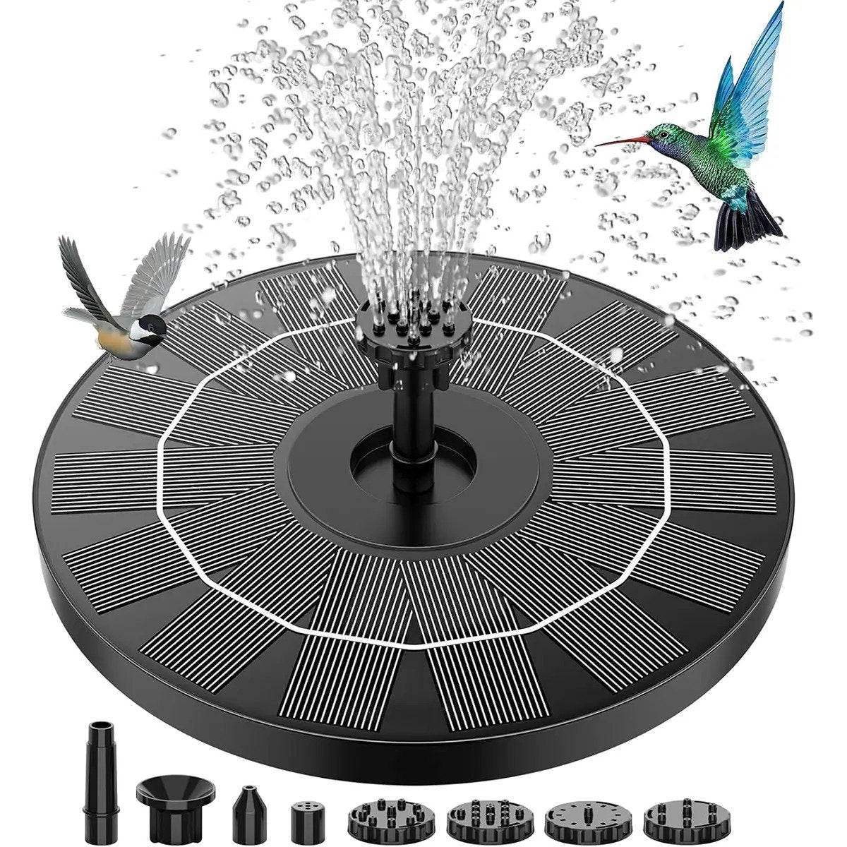 Hot Sale🔥⛲ Solar Fountain, Solar Powered Bird Bath Fountain Pump( 🔥Free Shipping)