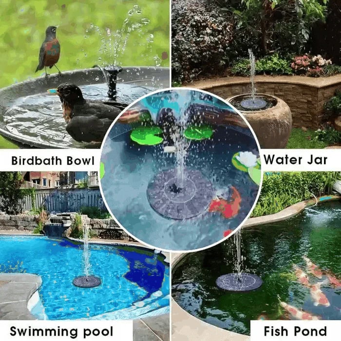 Hot Sale🔥⛲ Solar Fountain, Solar Powered Bird Bath Fountain Pump( 🔥Free Shipping)