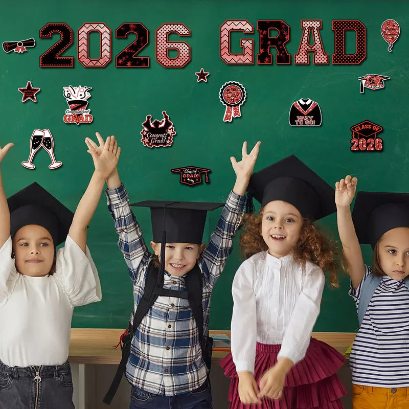 🔥Last Day 60% OFF -20 Pcs Graduation Magnets 2026 Cruise Door Car Magnets Congrats Grad Cap Magnetic Decorations for Refrigerator Garage Cruise Door Party Stickers
