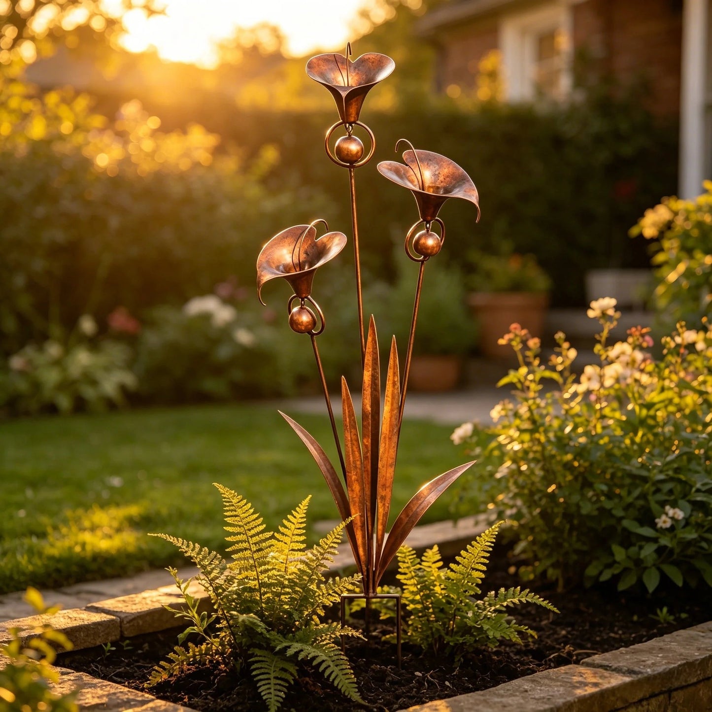 🔥2026 New Model-🔥 – A PeaceCopper Calla Lily Garden Chime Setful Touch for Flower Lovers 🌿🔔