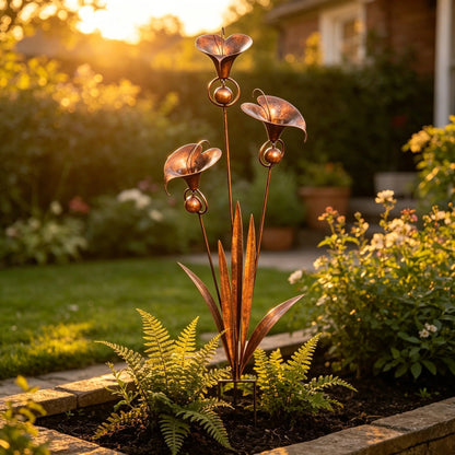 🔥2026 New Model-🔥 – A PeaceCopper Calla Lily Garden Chime Setful Touch for Flower Lovers 🌿🔔