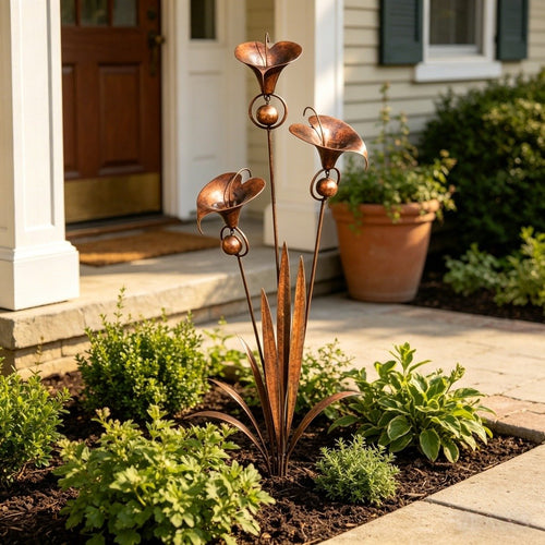 🔥2026 New Model-🔥 – A PeaceCopper Calla Lily Garden Chime Setful Touch for Flower Lovers 🌿🔔