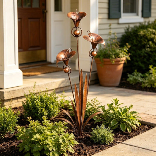 🔥2026 New Model-🔥 – A PeaceCopper Calla Lily Garden Chime Setful Touch for Flower Lovers 🌿🔔
