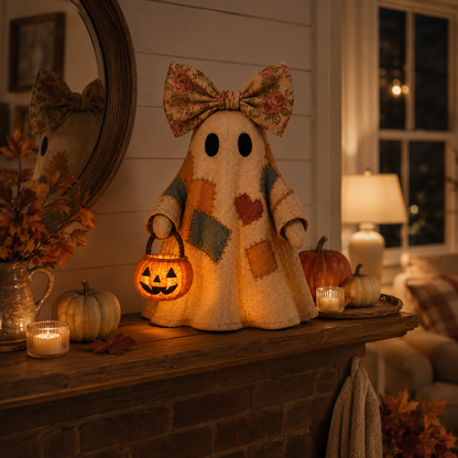 👻LAST DAY 60% OFF👻Lighted Vintage Patchwork Ghost🎃