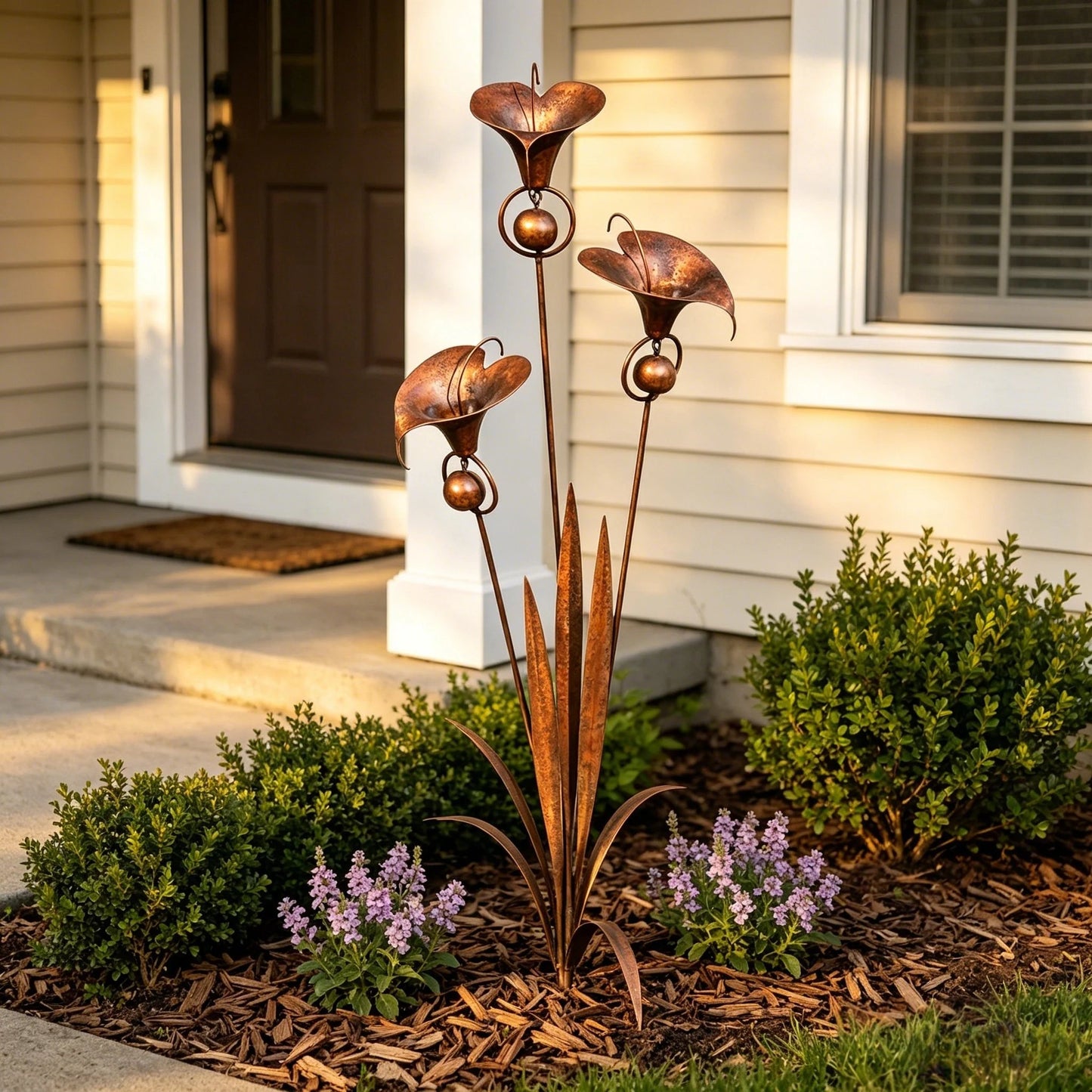 🔥2026 New Model-🔥 – A PeaceCopper Calla Lily Garden Chime Setful Touch for Flower Lovers 🌿🔔