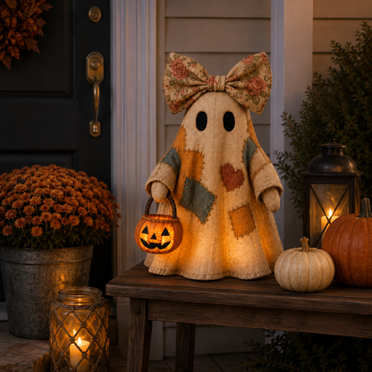 👻LAST DAY 60% OFF👻Lighted Vintage Patchwork Ghost🎃