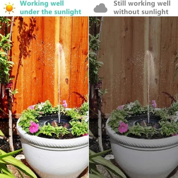 Hot Sale🔥⛲ Solar Fountain, Solar Powered Bird Bath Fountain Pump( 🔥Free Shipping)