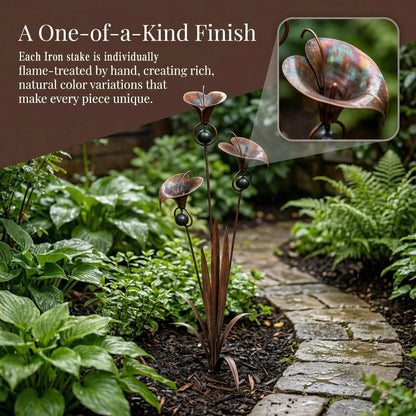 🔥2026 New Model-🔥 – A PeaceCopper Calla Lily Garden Chime Setful Touch for Flower Lovers 🌿🔔