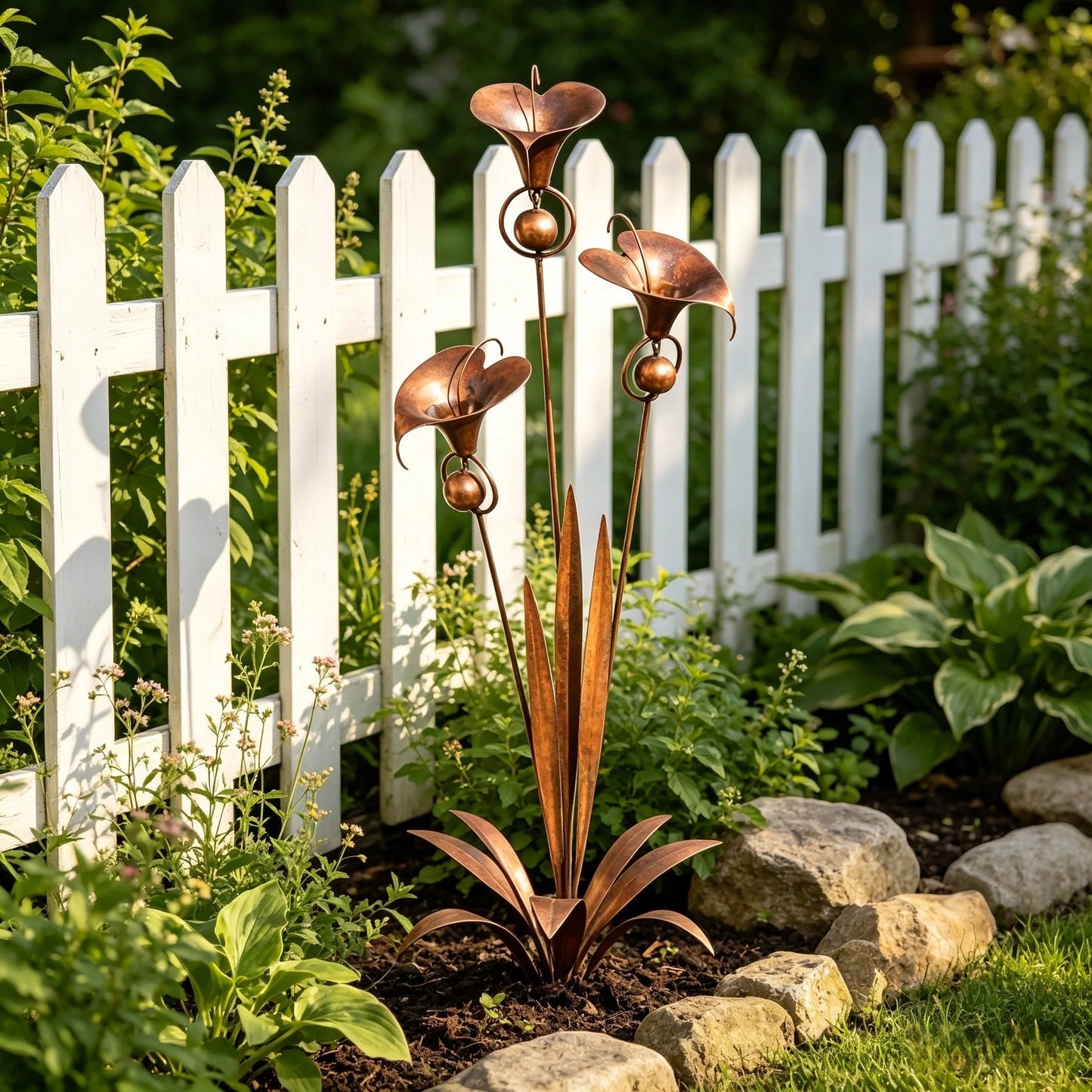 🔥2026 New Model-🔥 – A PeaceCopper Calla Lily Garden Chime Setful Touch for Flower Lovers 🌿🔔