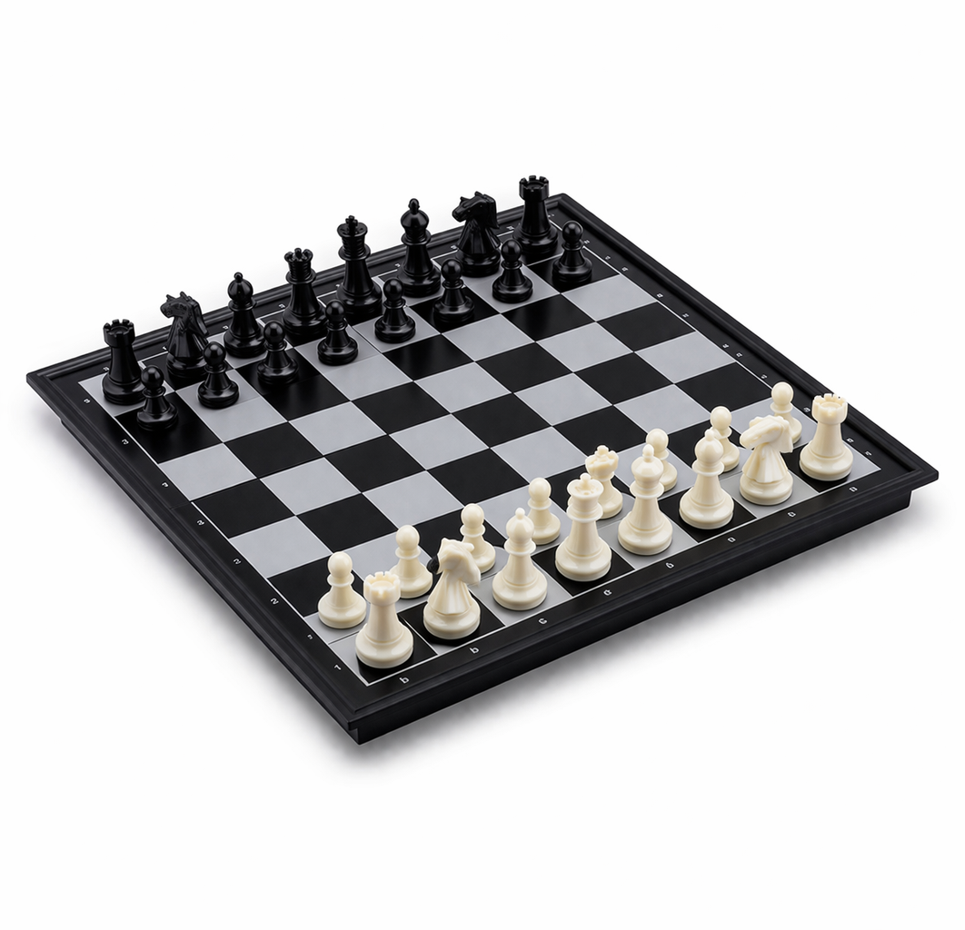 Advanced robotic chessboard with wooden chess pieces