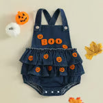 🔥Halloween Sale🔥 Newborn Baby Girl Halloween Romper Outfit