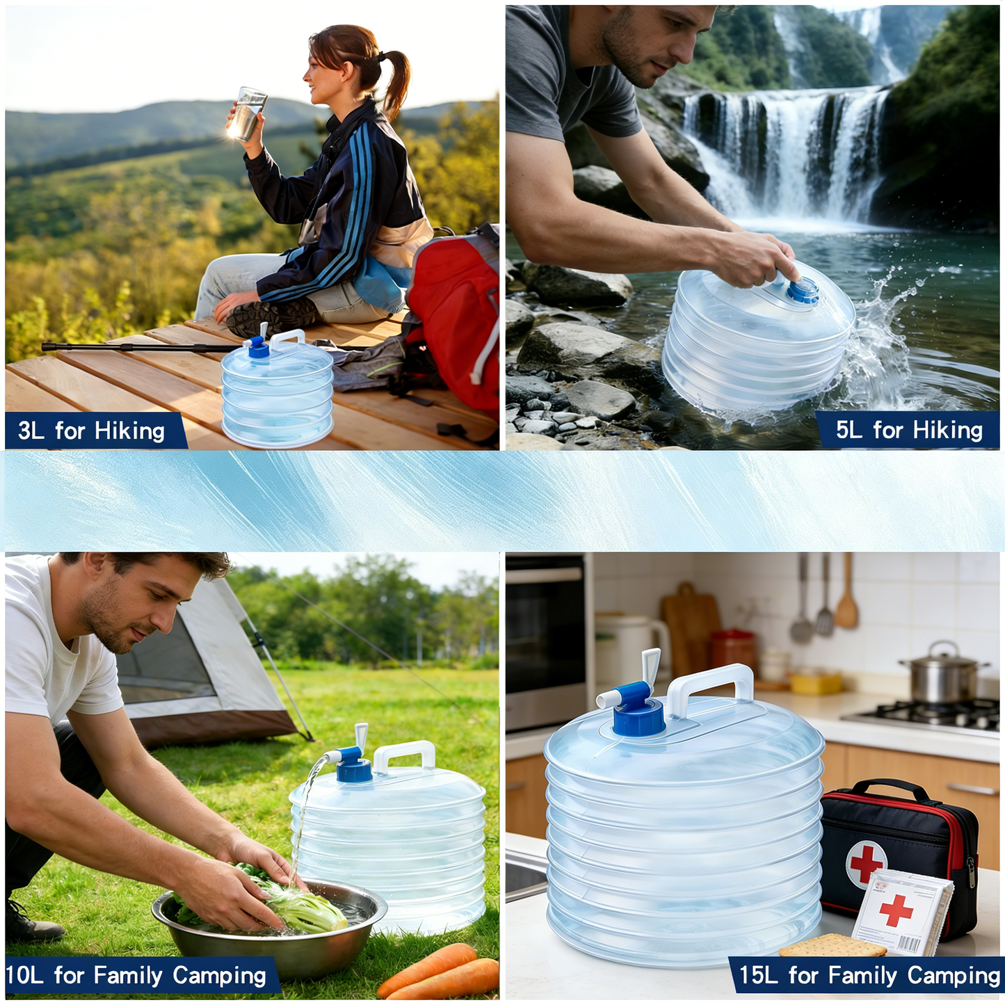 Foldable Water Container with Spigot: Your Ultimate Portable Water Solution