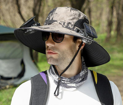 🔥HOT SALE NOW 60% OFF🔥Solar Cooling Sun Hat – Portable Fan Cap