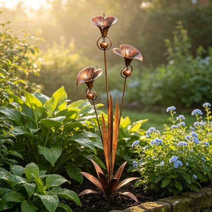 🔥2026 New Model-🔥 – A PeaceCopper Calla Lily Garden Chime Setful Touch for Flower Lovers 🌿🔔