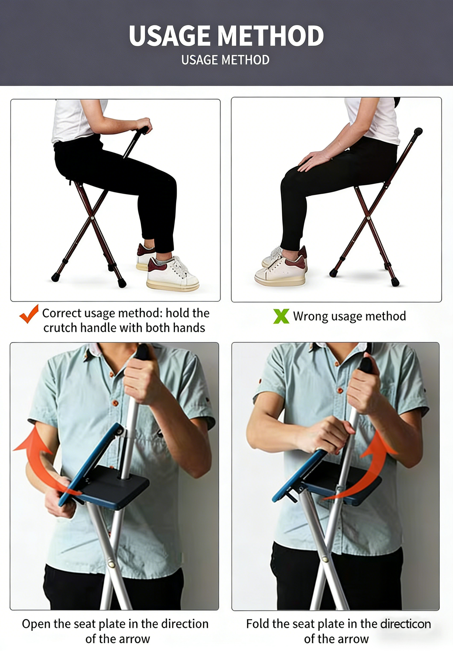 Tired of Walking Fatigue & No Place to Rest? This 2-in-1 Cane-Stool Lets Seniors Walk & Sit Anytime, Anywhere!
