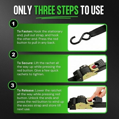 🔥 Selling Fast 50% OFF 🎁 Perfect Gift – Retractable Ratchet Strap (2026 Upgraded Edition)