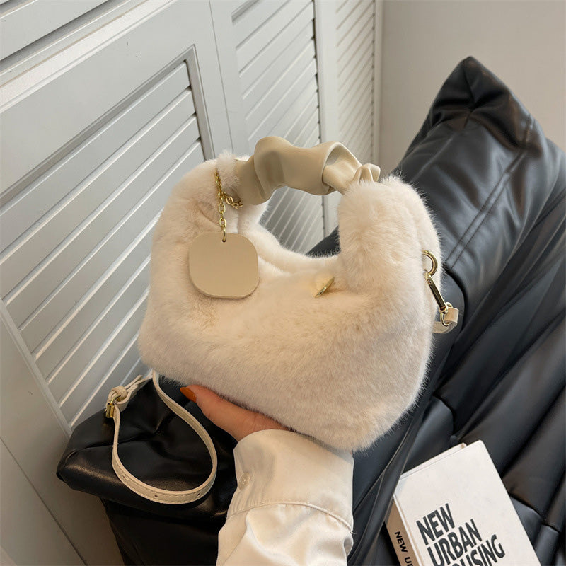 Best Gift For Her - New Fashion Trend Multifunctional Skin-Friendly Faux Fur Bag