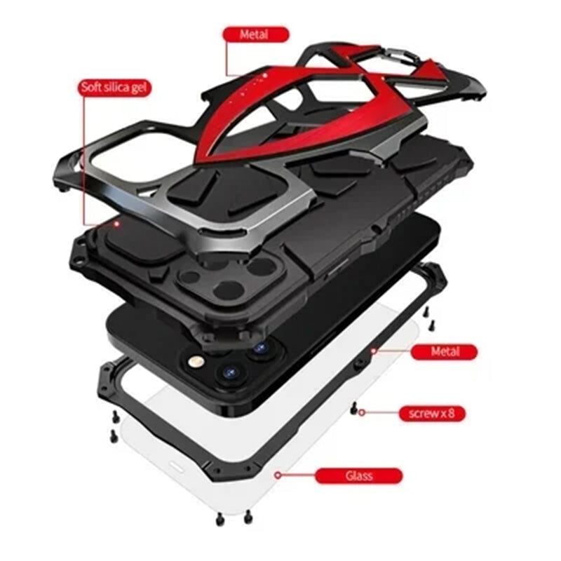 [Best Gift For Phone] Metal Armor Sports Car Style iPhone Case