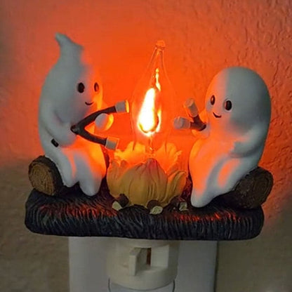 🎉Pre Halloween Big Deal 🎃Flashing night light 3D Ghost campfire