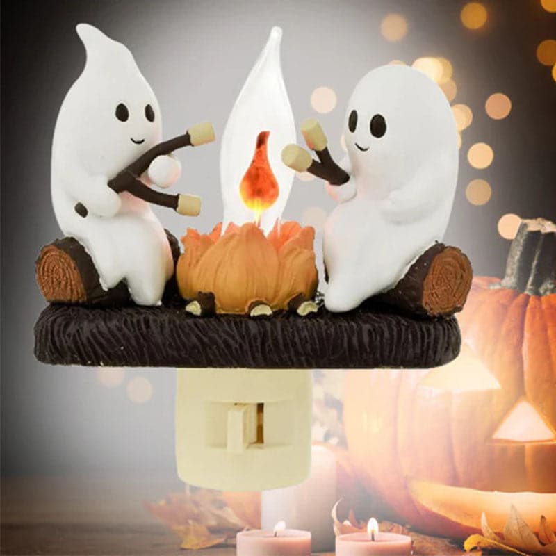 🎉Pre Halloween Big Deal 🎃Flashing night light 3D Ghost campfire