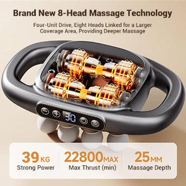 16-Drive 8-Head Massage Gun Set