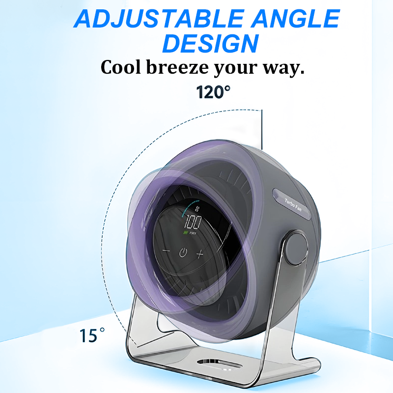 Hot Sale£¨50%OFF£© 100-Speed Mini Desk Fan with Digital Display