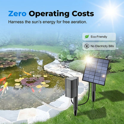 ⚡ 50% OFF NOW! ✨Solar Pond Aerator with Air Pump💧🐟